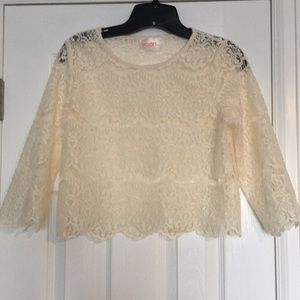 NWOT. Lace Crop Top.